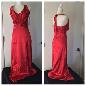 Red gown
